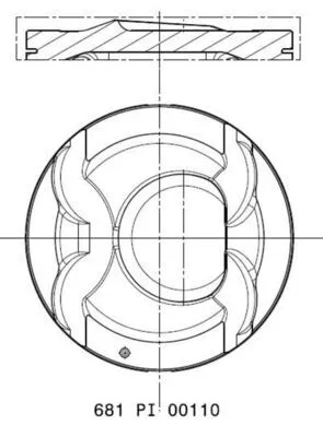 Kolben MAHLE 681 PI 00110 002)