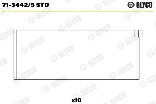 Pleuellager GLYCO 71-3442/5 STD)
