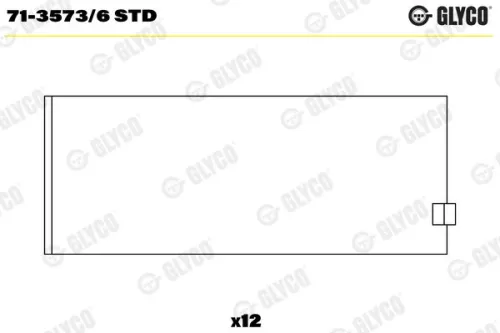 Pleuellager GLYCO 71-3573/6 STD)