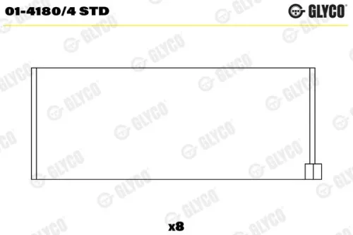 Pleuellager GLYCO 01-4180/4 STD)