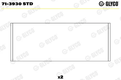 Pleuellager GLYCO 71-3930 STD)