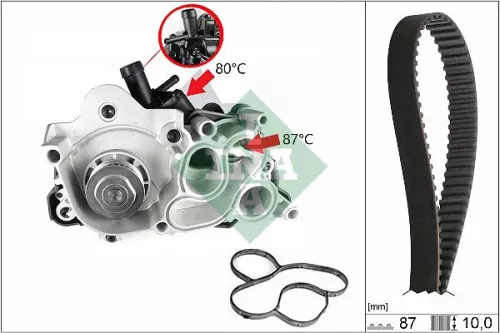 Water Pump & Timing Belt Kit Schaeffler INA 530 0761 30)