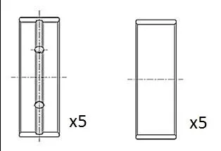 Kurbelwellenlager FAI AutoParts BM1058-STD)