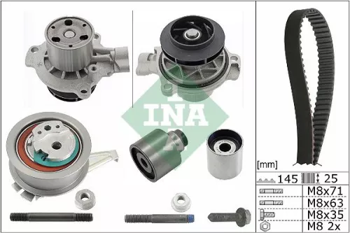 Water Pump & Timing Belt Kit Schaeffler INA 530 0699 31)