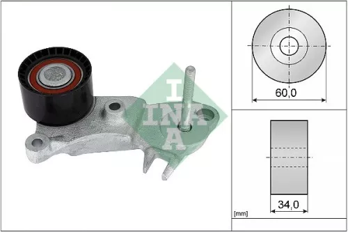 Deflection Pulley/Guide Pulley, timing belt Schaeffler INA 532 0999 10)