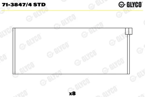 Connecting Rod Bearing GLYCO 71-3847/4 STD)