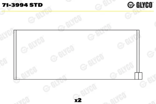 Pleuellager GLYCO 71-3994 STD)