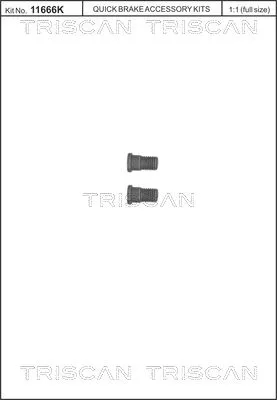 Schraubensatz, Bremsscheibe TRISCAN 8105 116007)