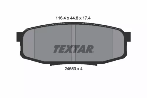 Bremsbelagsatz, Scheibenbremse TEXTAR 2465301)