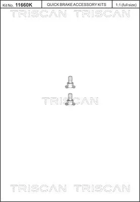 Schraubensatz, Bremsscheibe TRISCAN 8105 116001)