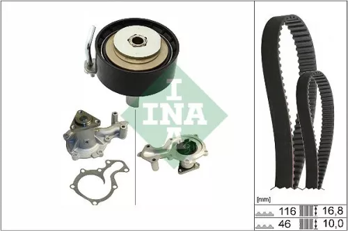 Water Pump & Timing Belt Kit Schaeffler INA 530 0841 30)
