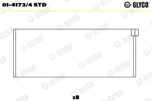 Pleuellager GLYCO 01-4173/4 STD)