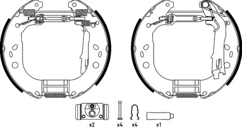 Brake Shoe Set TEXTAR 84067600)