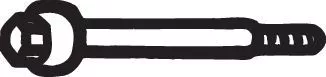 Bolt, exhaust system BOSAL 258-791)