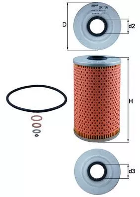 Ölfilter KNECHT OX 96D)