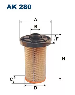 Luftfilter FILTRON AK 280)