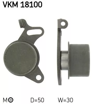 Tensioner Pulley, timing belt SKF VKM 18100)