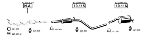 Exhaust System ASMET 11.020)