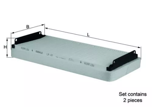 Kabinenluftfilter KNECHT LA 47/S)
