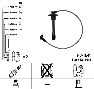 Zündkabelsatz NGK 9616)
