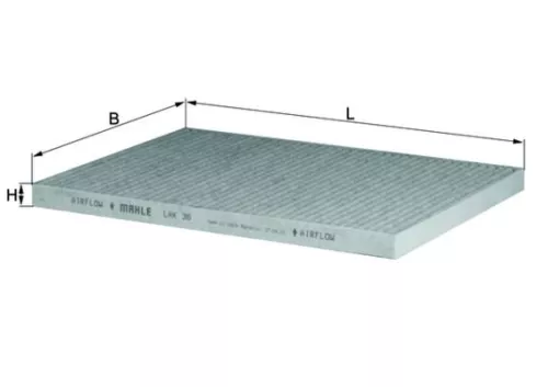 Kabinenluftfilter KNECHT LAK 36)