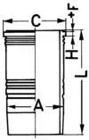 Zylinderlaufbuchse KOLBENSCHMIDT 89186110)