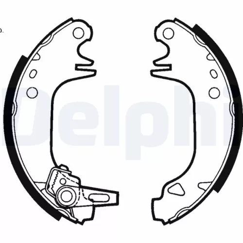 Bremsbackensatz DELPHI LS1851)