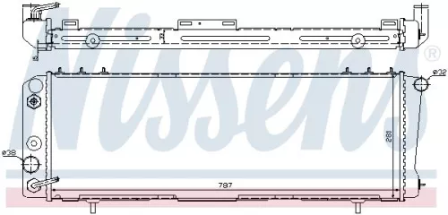 Kühler, Motorkühlung NISSENS 60986)