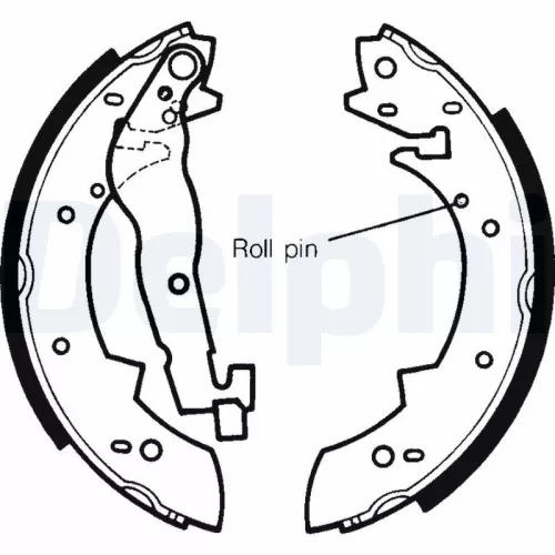 Brake Shoe Set DELPHI LS1625)