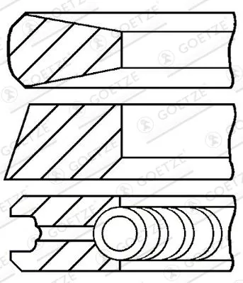 Kolbenringsatz GOETZE ENGINE 08-114700-00)