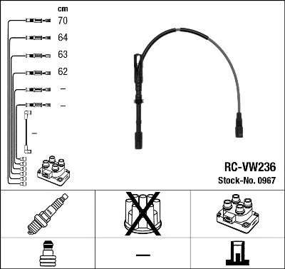 Zündkabelsatz NGK 0967)