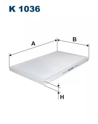 Kabinenluftfilter FILTRON K 1036)