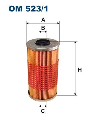 Ölfilter FILTRON OM 523/1)