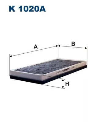 Kabinenluftfilter FILTRON K 1020A)