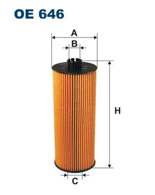 Ölfilter FILTRON OE 646)