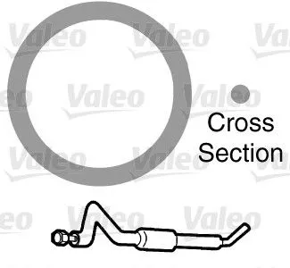 Gasket, coolant pipe VALEO 509155)
