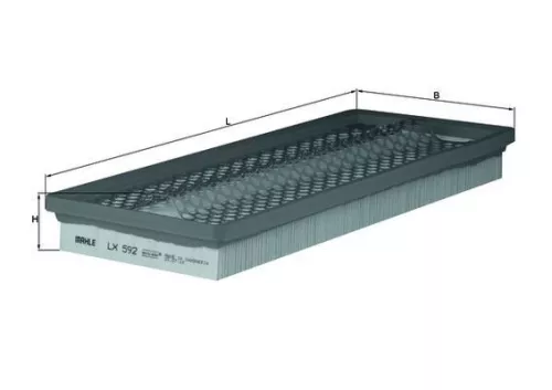 Luftfilter KNECHT LX 592)
