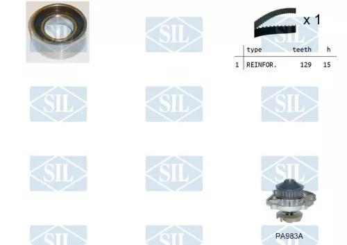 Water Pump & Timing Belt Kit Saleri SIL K1PA983A)