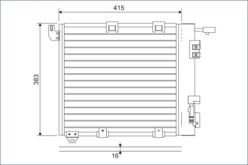 Condenser, air conditioning VALEO 817506)