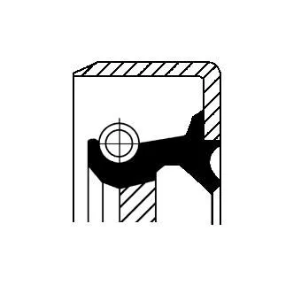Wellendichtung, Differential CORTECO 07016736B)