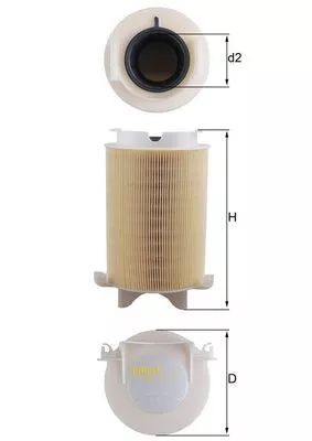 Luftfilter KNECHT LX 1566)