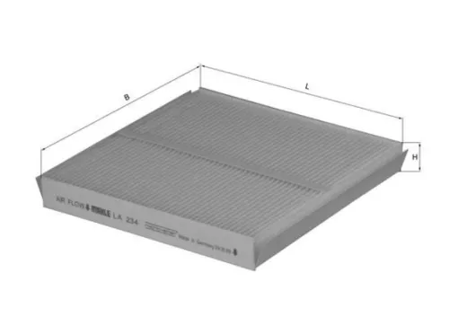 Kabinenluftfilter KNECHT LA 234)