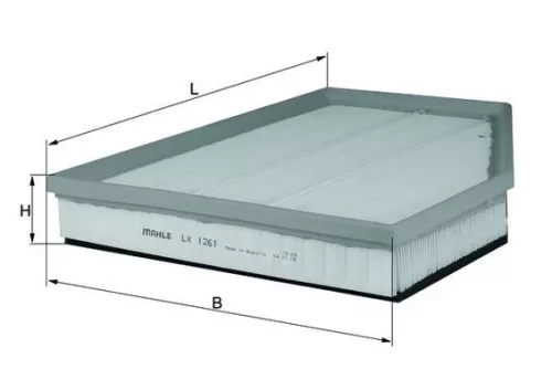 Luftfilter KNECHT LX 1261)