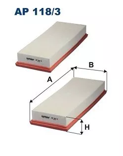 Luftfilter FILTRON AP 118/3-2x)