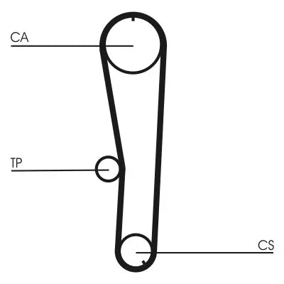 Zahnriemen CONTINENTAL CTAM CT1072)