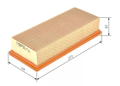 Luftfilter BOSCH 1 457 433 781)