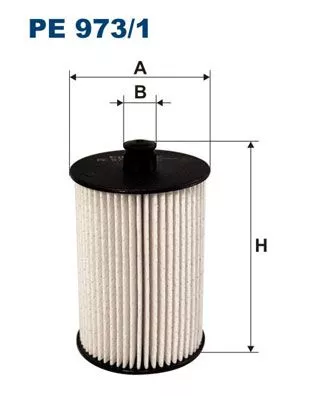 Kraftstofffilter FILTRON PE 973/1)