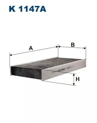 Kabinenluftfilter FILTRON K 1147A)