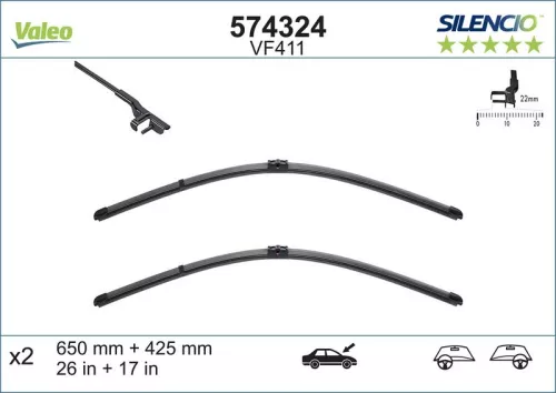 Scheibenwischerblatt  574324)