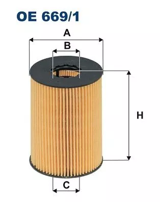 Ölfilter FILTRON OE 669/1)